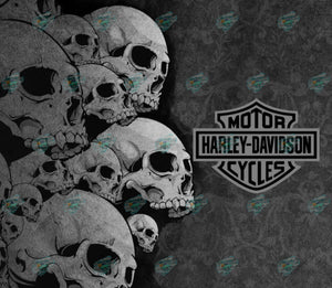 Harley Skulls Tumbler Sublimation Transfer