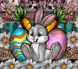 Easter Bunny Tumbler Sublimation Transfer