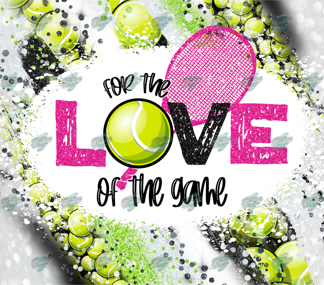 For the Love of the Game Tumbler Sublimation Transfer